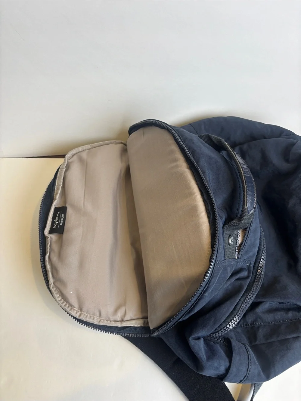 Kipling Navy Blue Nylon Seoul Laptop Backpack Travel School Bag